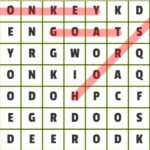 animals word search