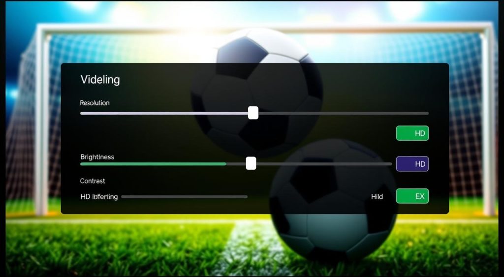 Configurações de vídeo Futmax